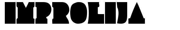 Improlija font preview