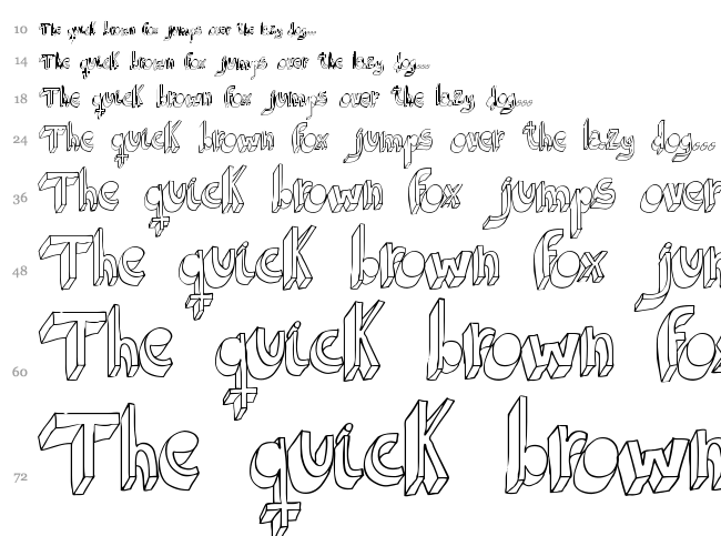 Indietronica font waterfall
