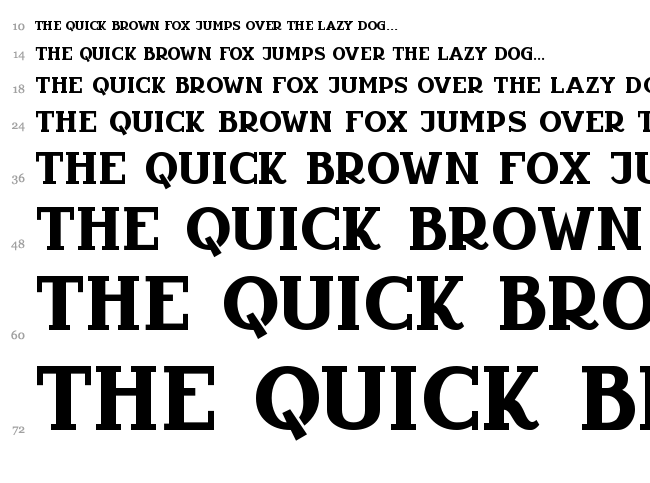 Infantyl font waterfall