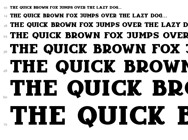 Infantyl font waterfall