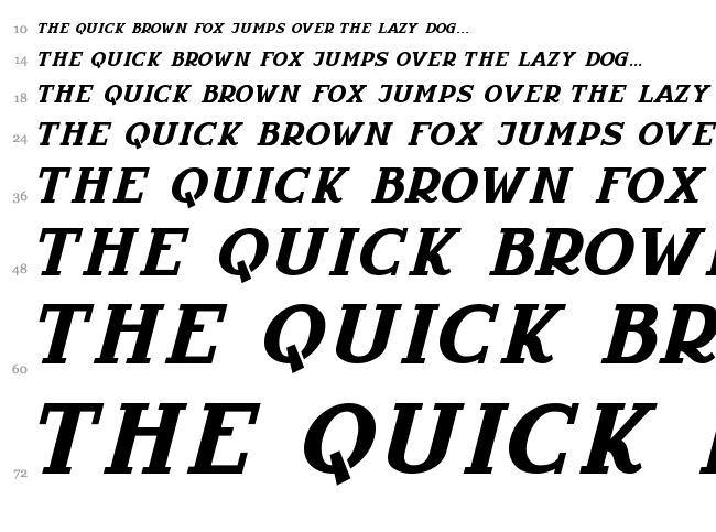 Infantyl font waterfall