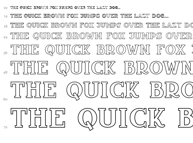 Infantyl font waterfall