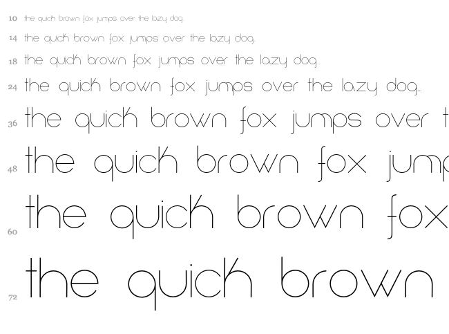 Infinita font waterfall