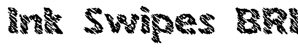 Ink Swipes BRK font preview