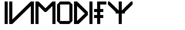 Inmodify font