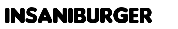 Insaniburger font