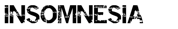 Insomnesia font