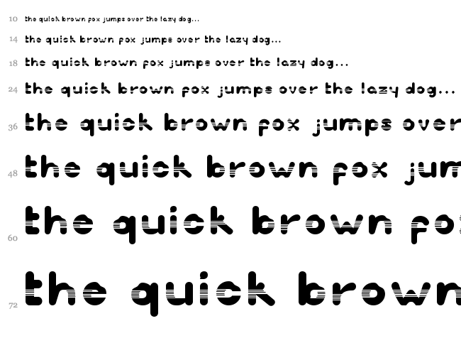 Inspretta font waterfall