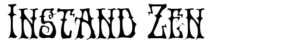 Instand Zen font preview