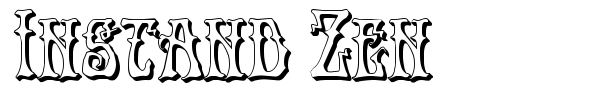 Instand Zen font preview