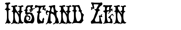 Instand Zen font preview