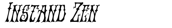 Instand Zen font preview