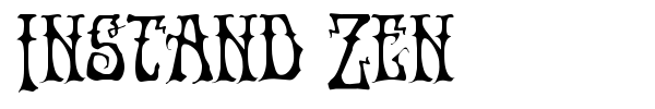Instand Zen font preview
