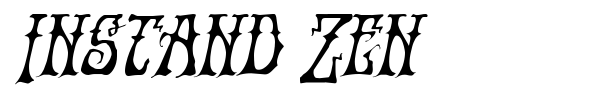 Instand Zen font preview
