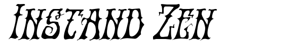 Instand Zen font preview