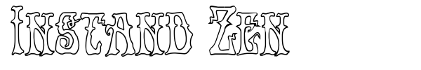Instand Zen font preview