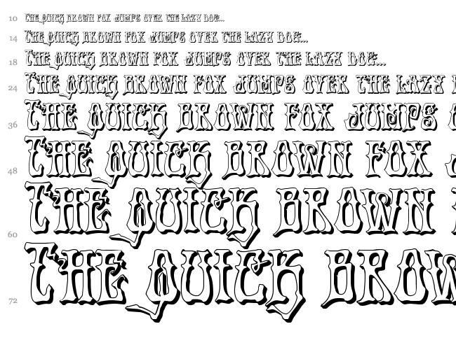 Instand Zen font waterfall
