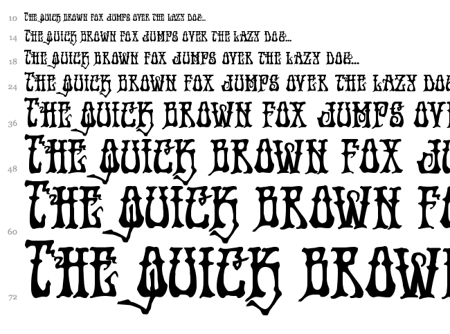 Instand Zen font waterfall