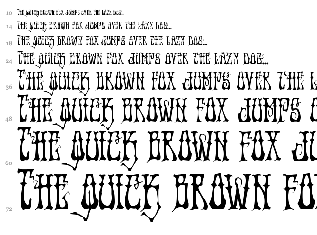 Instand Zen font waterfall