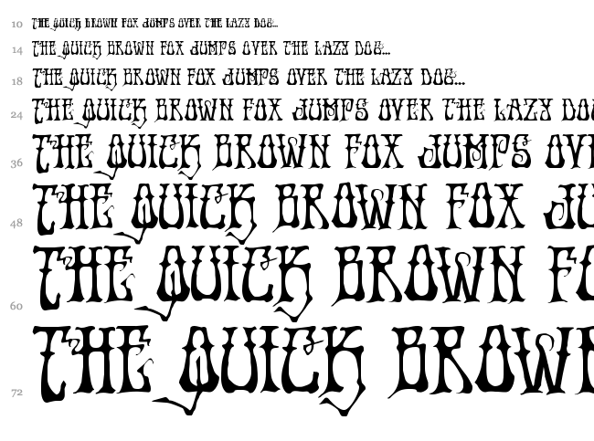 Instand Zen font waterfall