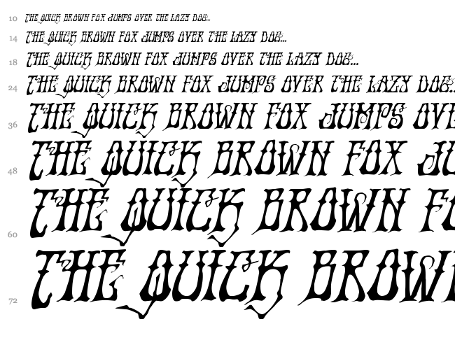 Instand Zen font waterfall