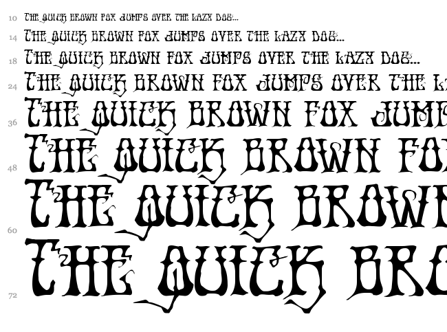 Instand Zen font waterfall