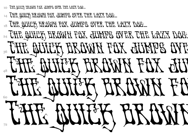Instand Zen font waterfall