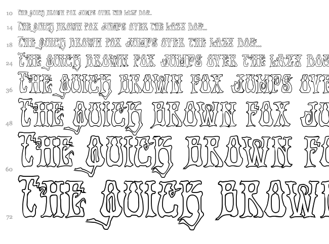 Instand Zen font waterfall