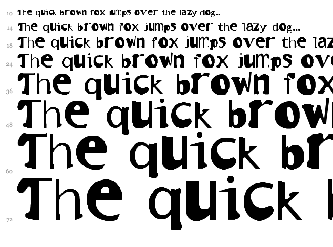 Invader font waterfall