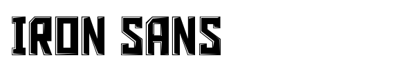 Iron Sans font