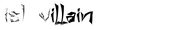 ISL Villain font