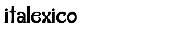 Italexico font
