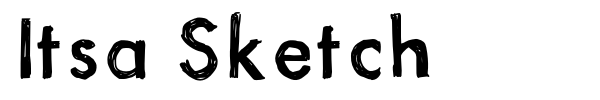 Itsa Sketch font preview