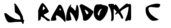 J Random C font