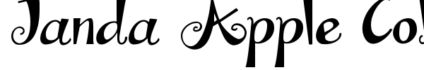 Janda Apple Cobbler font