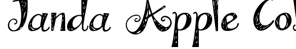 Janda Apple Cobbler font preview