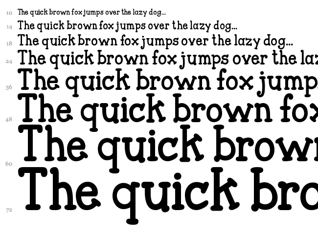Janda Closer To Free font waterfall