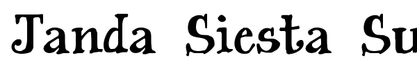 Janda Siesta Sunset font