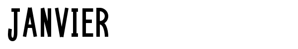 Janvier font