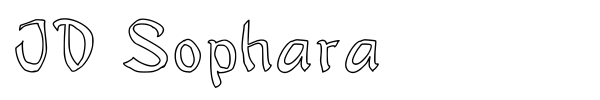 JD Sophara font preview
