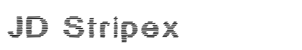 JD Stripex font