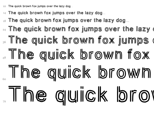 JD Tuline font waterfall