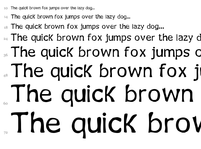 Jecko Legacy font waterfall