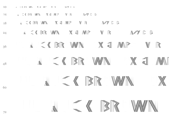Jelang font waterfall