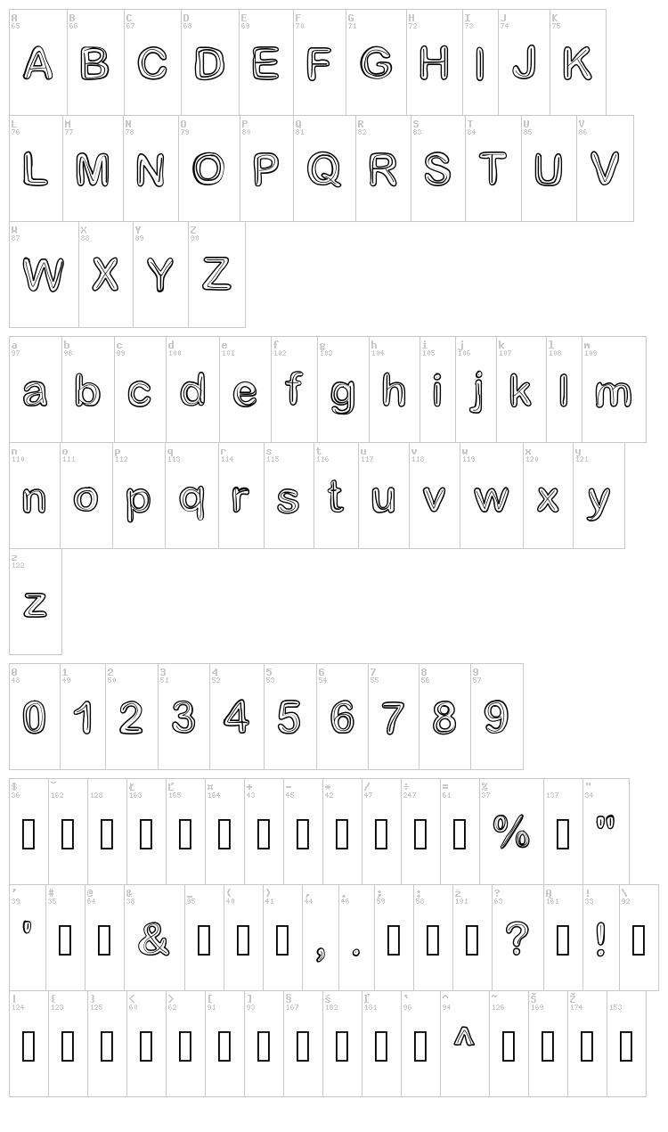 Je suis doublee font map