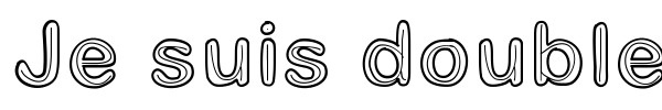 Je suis doublee font