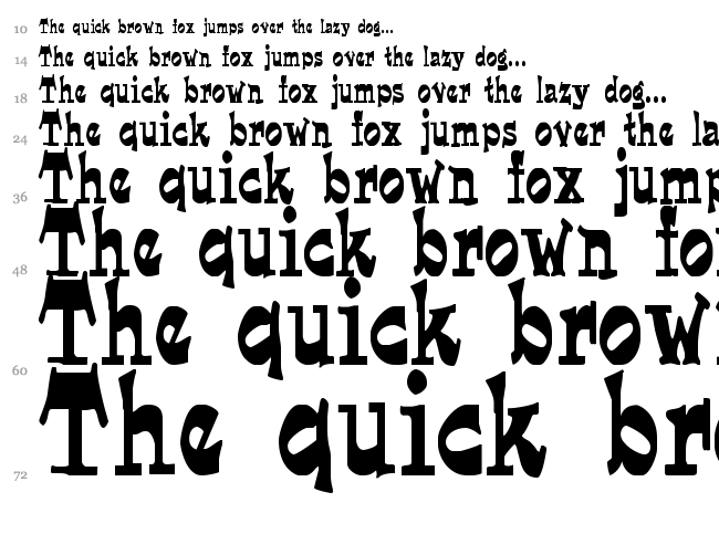 Joe Perry font waterfall