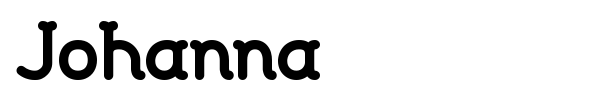 Johanna font preview