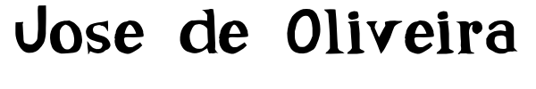 Jose de Oliveira font preview