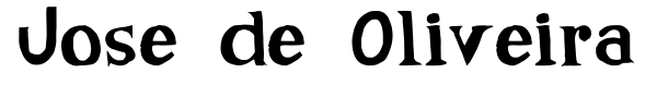 Jose de Oliveira font preview